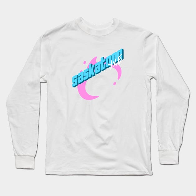 Saskatoon Wanderlust YXE Long Sleeve T-Shirt by Stooned in Stoon